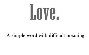 A simple word